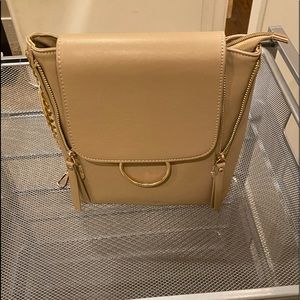 Pink Lily Tan Purse/backpack New
